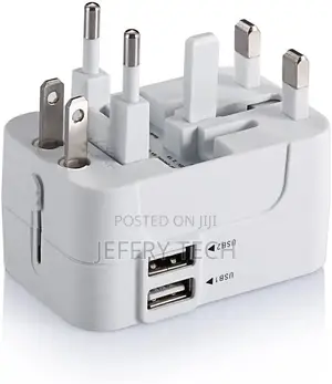 Universal Travel Adapter Wall Charger With Two USB Charging