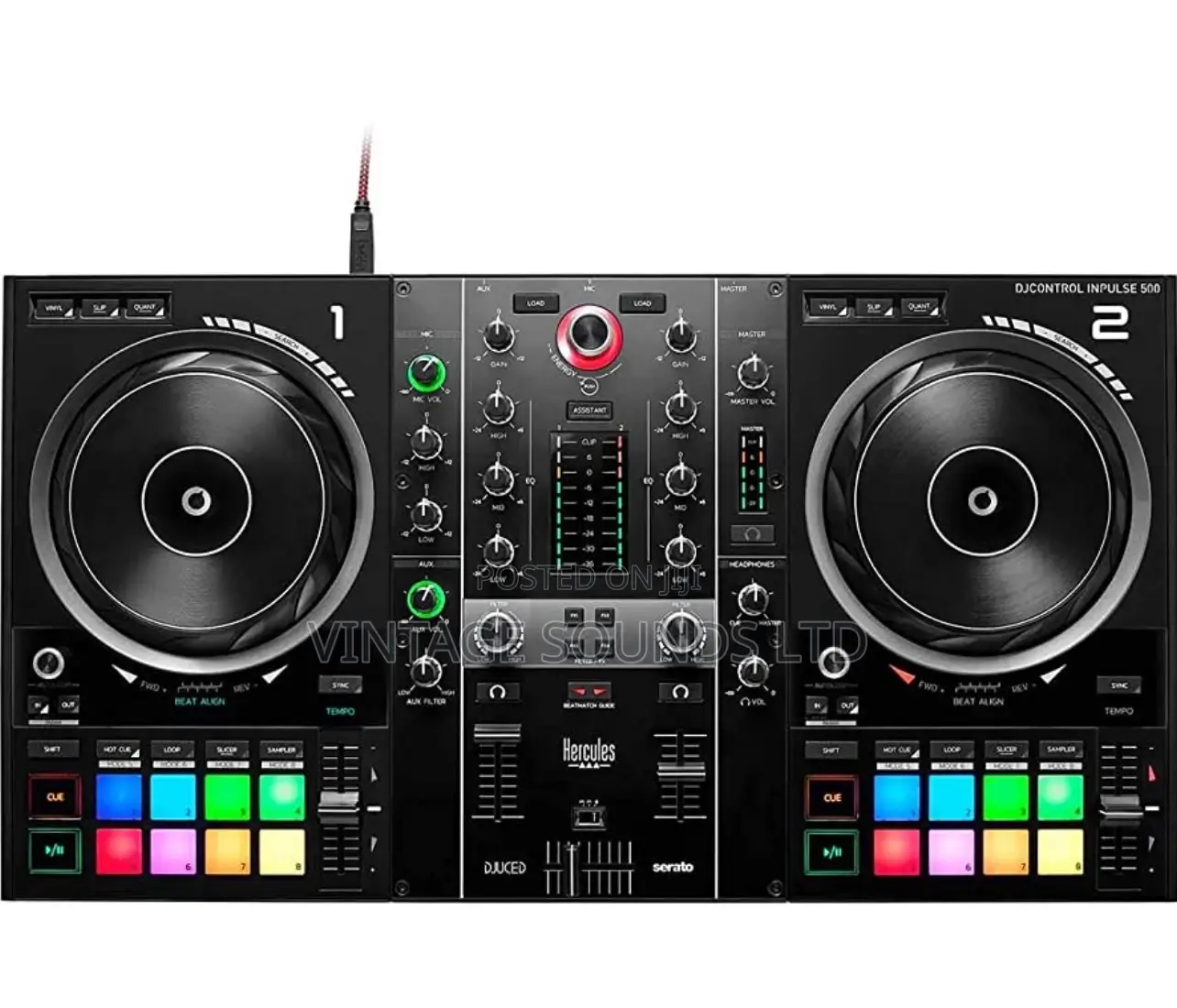 Hercules Djcontrol Inpulse 500 Usb Dj Controller Serato Dj