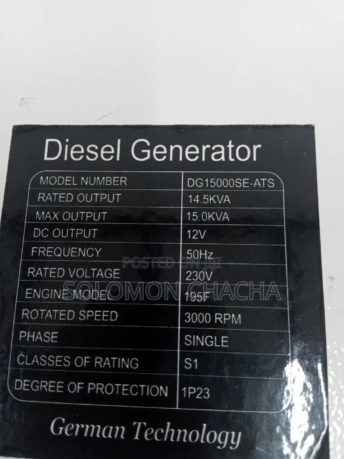 Girasol 15kva With Free Ats Silent Deisel Generator