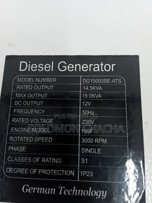 Girasol 15kva With Free Ats Silent Deisel Generator