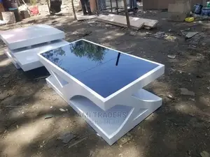 Glass White Modern Coffee Table