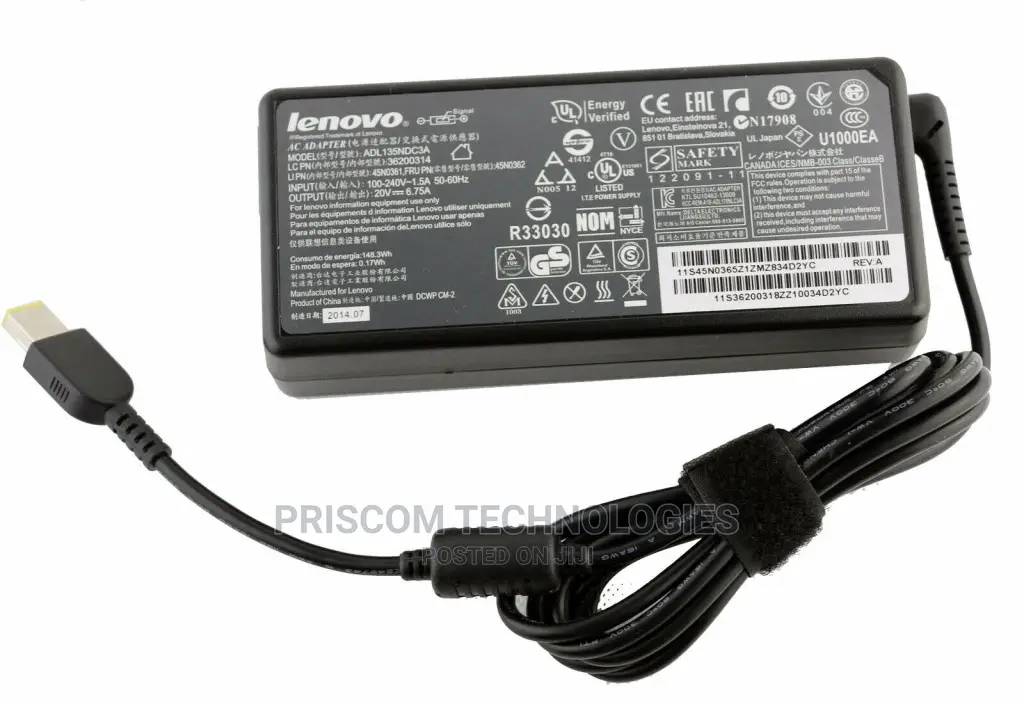 Lenovo USB Laptop Charger Adapter