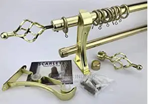 Rust Resistant Double Curtain Rods