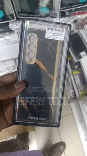 Samsung Marble Glass Case for Samsung Galaxy Z Fold 3