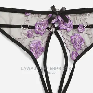 Open Crotch 2pc Lace Lingerie Set