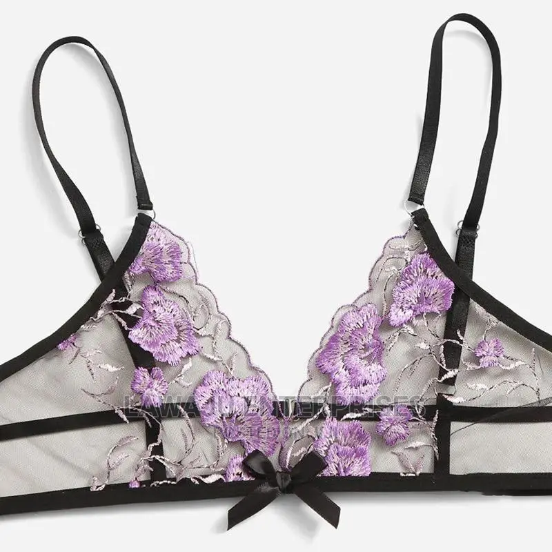 Open Crotch 2pc Lace Lingerie Set