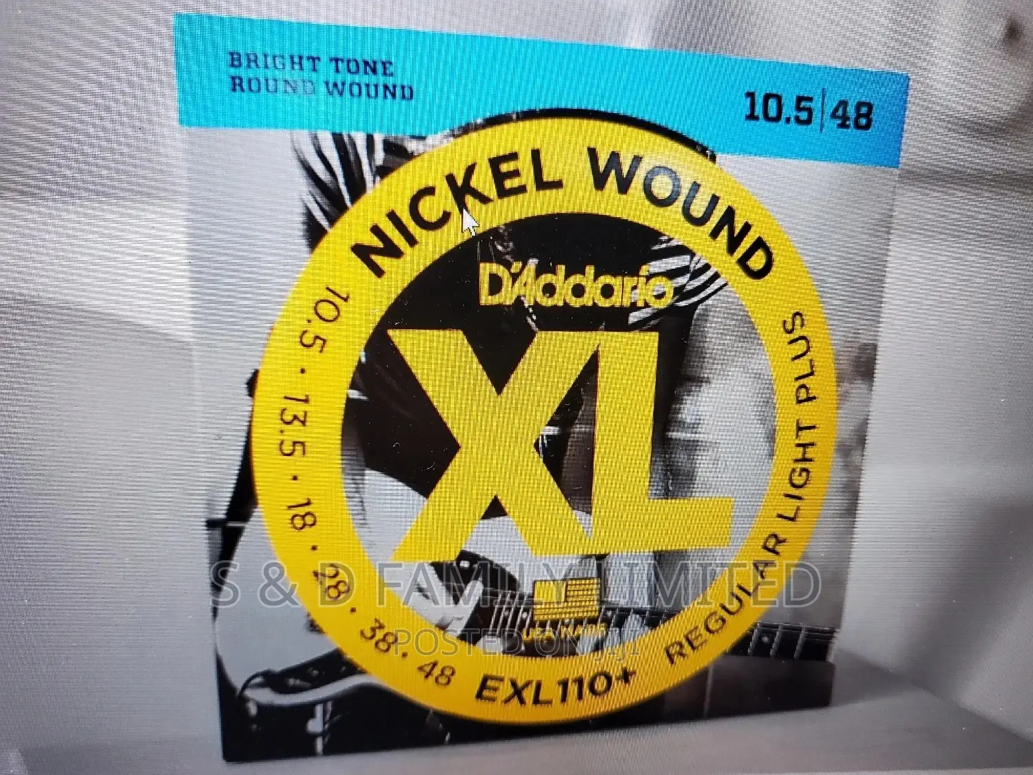 D'addario XL Nickel Electric Guitar Strings