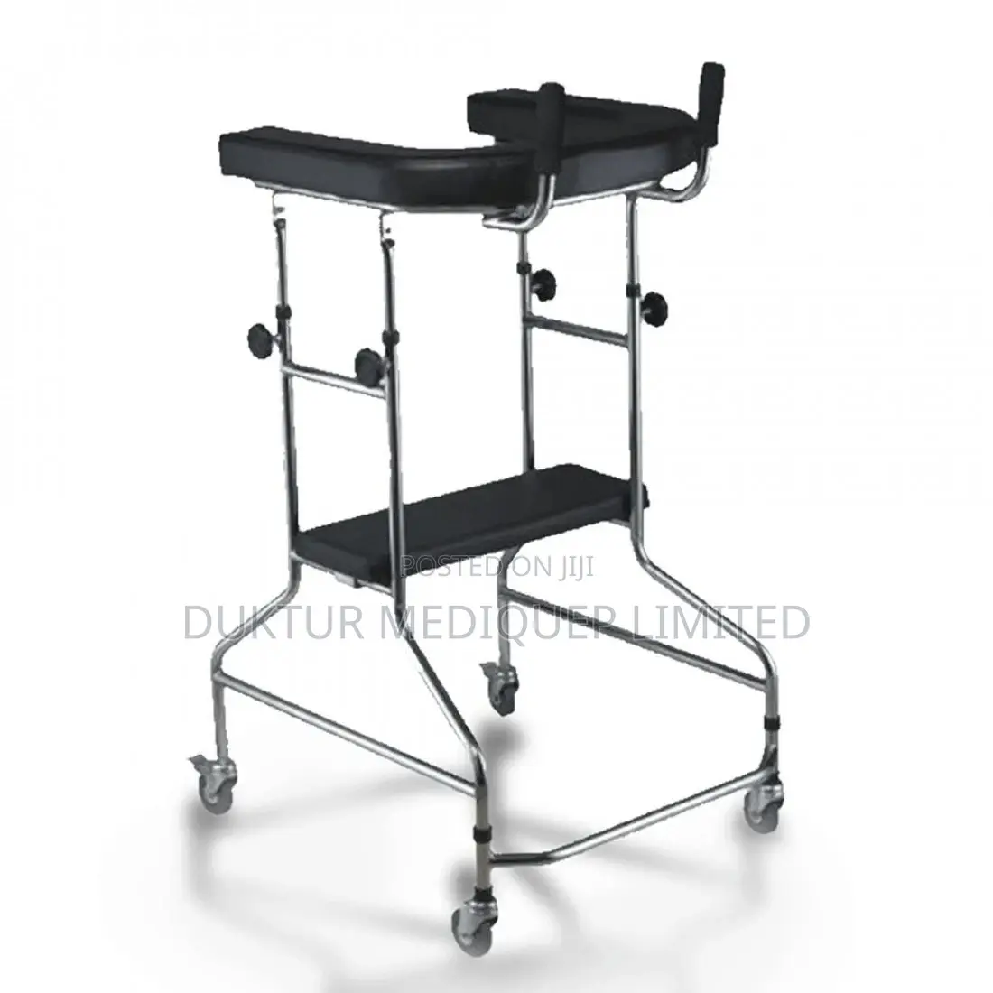 4-caster Rollator/ Walker With Ordinary Parallelepiped