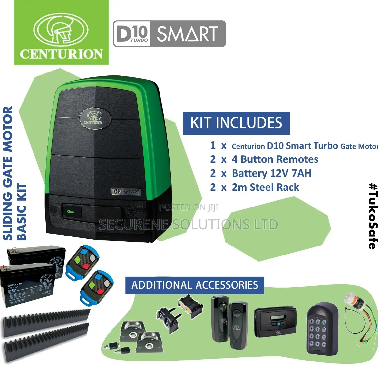 Centurion D10 Turbo Smart Sliding Gate Motor