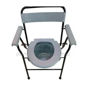 Foldable Commode/Shower Chair With Backrest