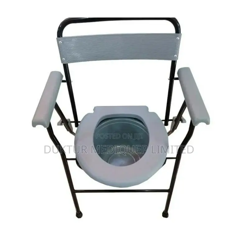 Foldable Commode/Shower Chair With Backrest