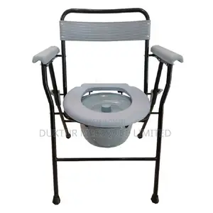 Foldable Commode/Shower Chair With Backrest