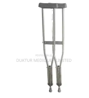 Stainless Steel Crutch for Heavier Adult 1 Pair