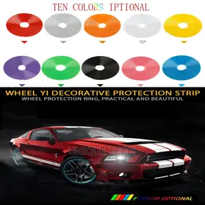 Car Rim Protector - Rubber Rim 8m Decor Strip