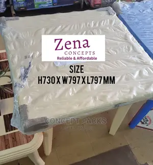 Plastic Square Table Colour;Cream,Blue, Green
