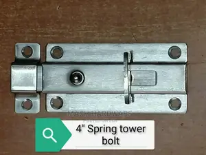 Smart Design 4" Spring Tower Bolt