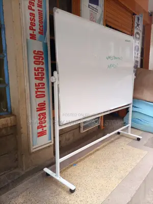 Whiteboard on Movable Stand 8ftx4ft on Wheeled Stand