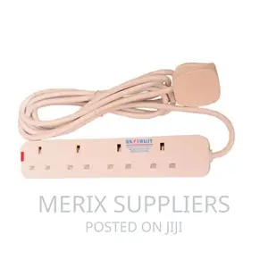4 Way Switchless Heavy Duty 13 Amp Extension Socket With 3 Metre Cable