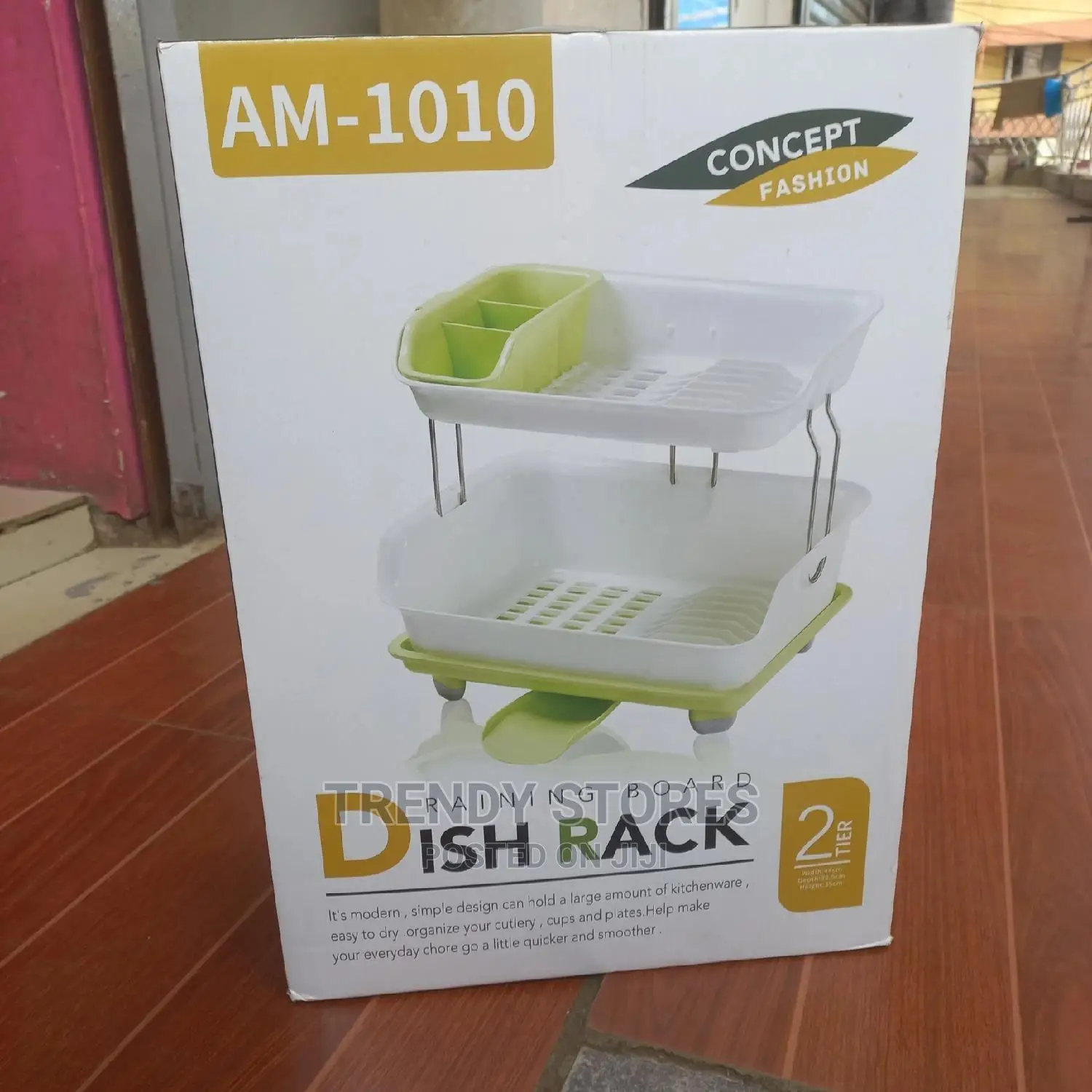 2 Tier Dish Draining Rack ( 44cms X 32.5cms X 35cms)