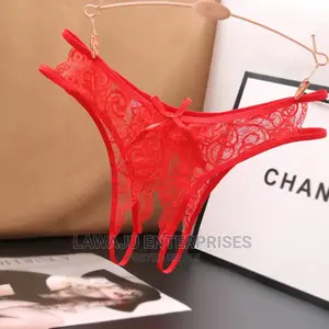 Ladies Sexy Lace Open Crotch Panty