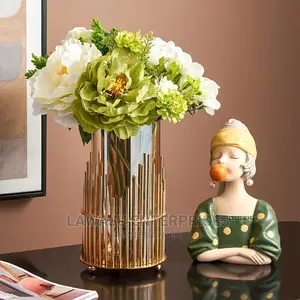 Glass Vase Home Interior Decoration Study Deco Candle Holder