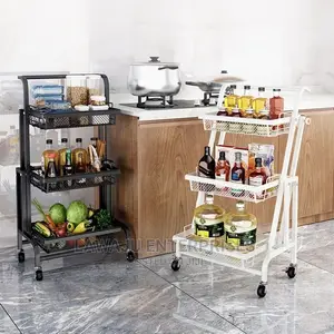 Three Tier Adjustable Storage Shelf Rack