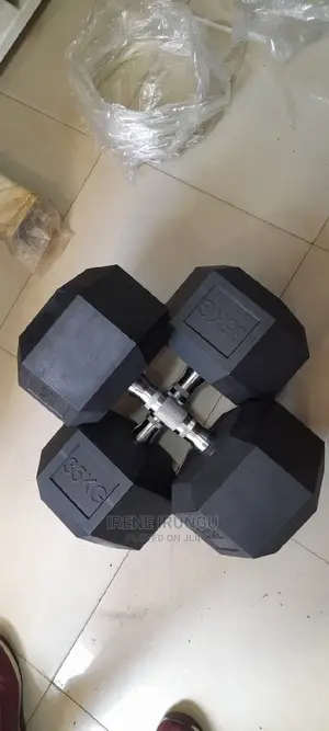 Hexagon Dumbells, Coated