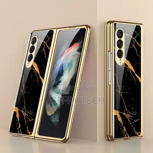 Samsung Galaxy Z Fold 3 5G Case Luxury Plating Glass Shockpr