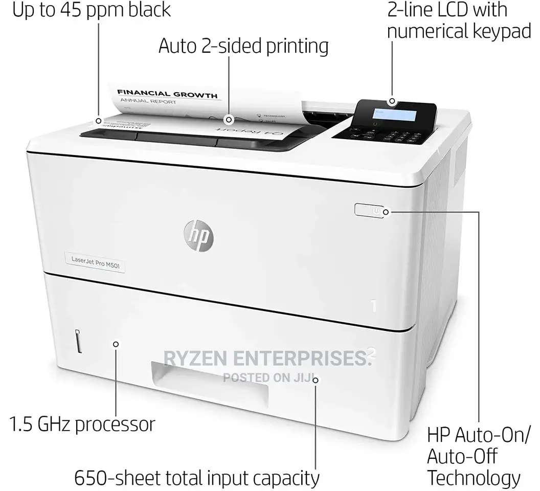 HP Laserjet Pro M501dn Monochrome Laser Printer