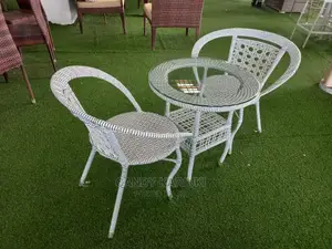 2 Seater Balcony Set White