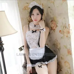 French Maid Lingerie Set Complete With Stockings