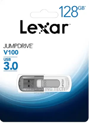 Lexar Jumpdrive V100 USB 3.0 Flash Drive - 128GB