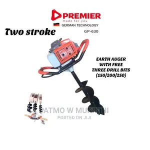 Earth Auger Machine With 3 Auger Bits