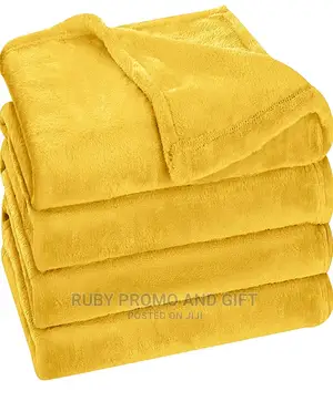 Super Warm Mustard Yellow Fleece Blanket