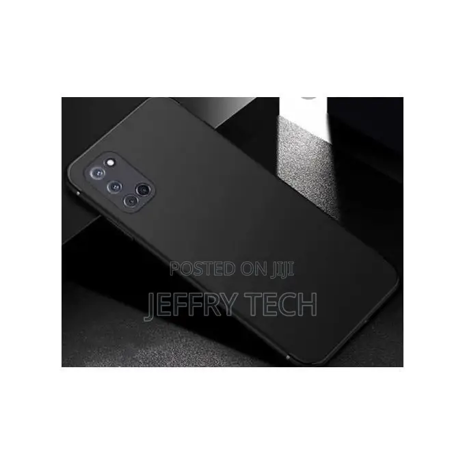 Luxury Silicone Case for OPPO A92 Black