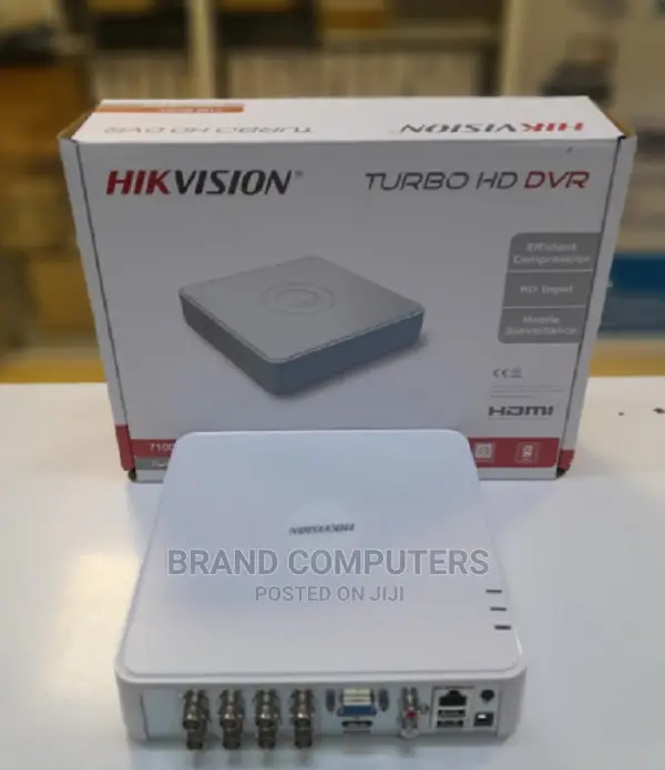 8 Channel Hikvision Turbo HD DVR Machine 720p-White