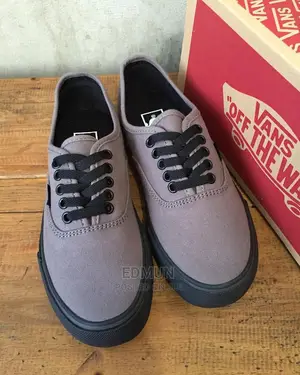Grey Black Vans
