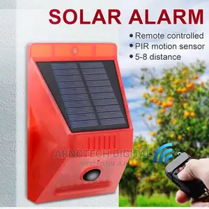 Remote Controlled Motion Sensor Solar Alarm