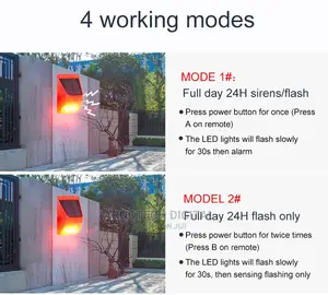Remote Controlled Motion Sensor Solar Alarm