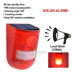 Duo Solar/Usb Charging Motion Sensor Alarm