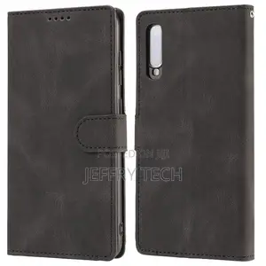 Samsung Galaxy A70 Leather Case (Black)
