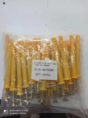 8mm*80mm Flusher Plugs With Self Taping Screws.