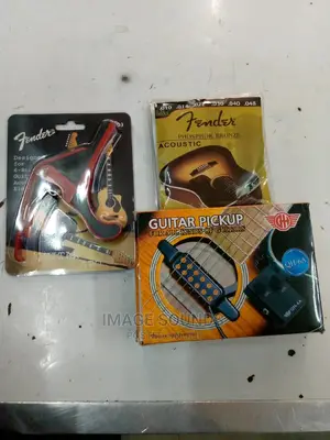 Guitar Capo, With Guitar Pickup and Fender Strings