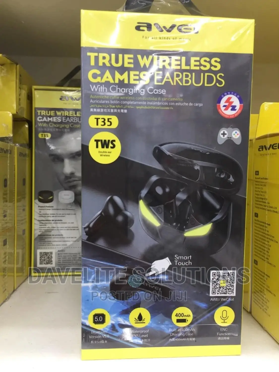 AWEI T35 True Wireless Gaming Earbuds