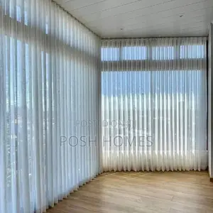 White Heavy Sheer Curtains