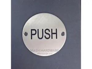 Stainless Steel Round Push Plate