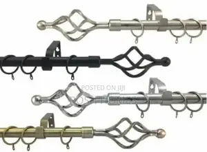 2m Double Curtain Rods