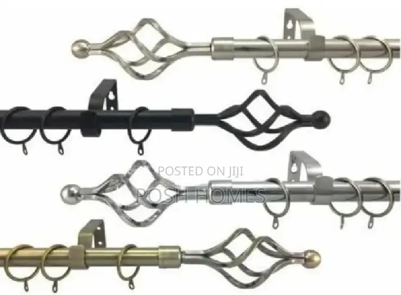 2m Double Curtain Rods