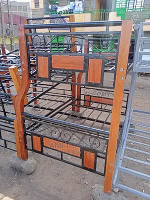 Double Decker Mahogany and Metal