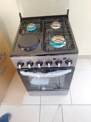 Gas Cooker Nunix 3+1 Gas Burner Cooker With Electric Oven.